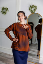 Nuggles® Indy Top women’s long sleeve knit shirt with relaxed fit and crew neckline