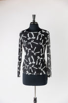 Women's long sleeve mesh layering top – modest, unlined, fitted top for stylish layering outfits