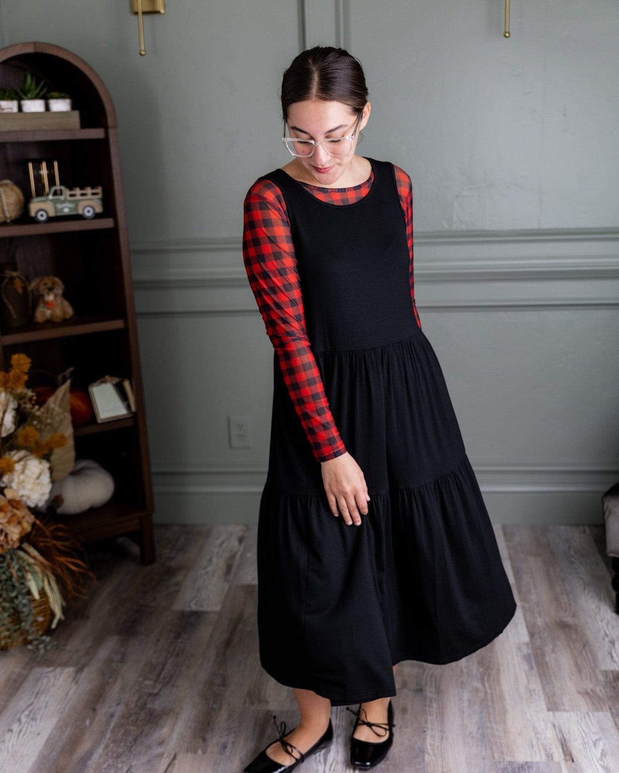 Mesh Tee in Grunge Grid - Final Sale nuggles-clothing