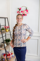 Relaxed Essential Tee styled with a modest skirt