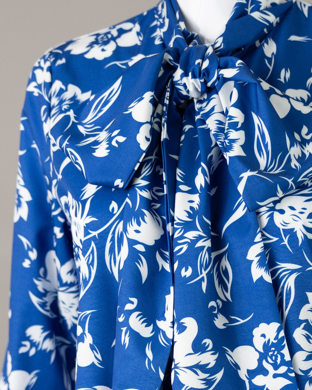 Nuggles® Felicity Bow Top in Royal Bloom floral womens blouse