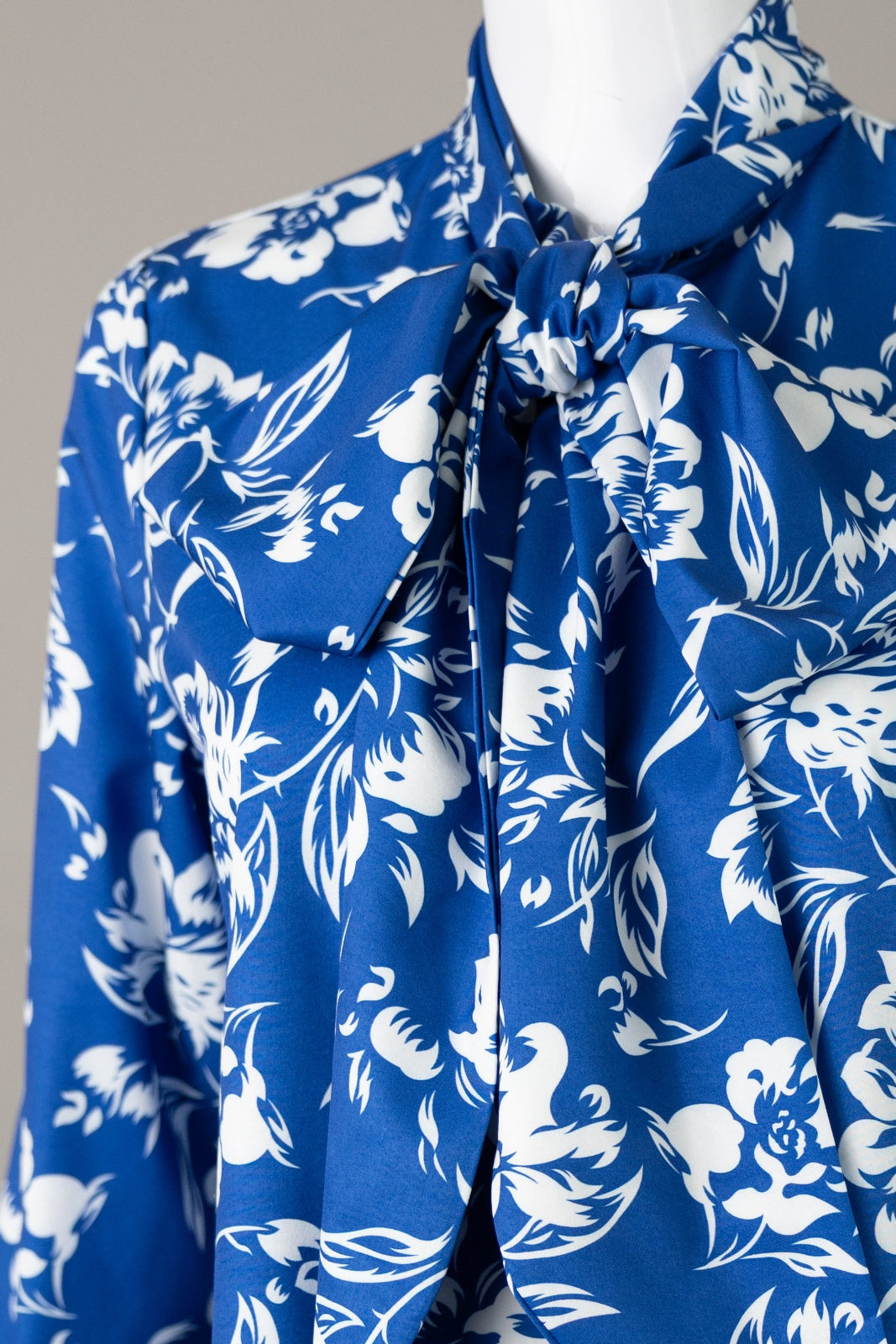 Nuggles® Felicity Bow Top in Royal Bloom floral womens blouse
