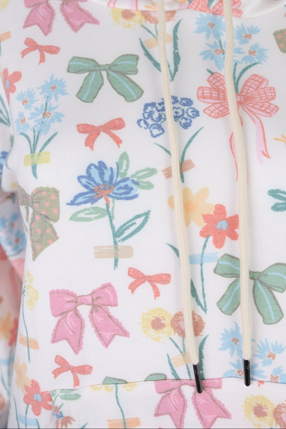 Nuggles® Hoodie Dress in Garden Party