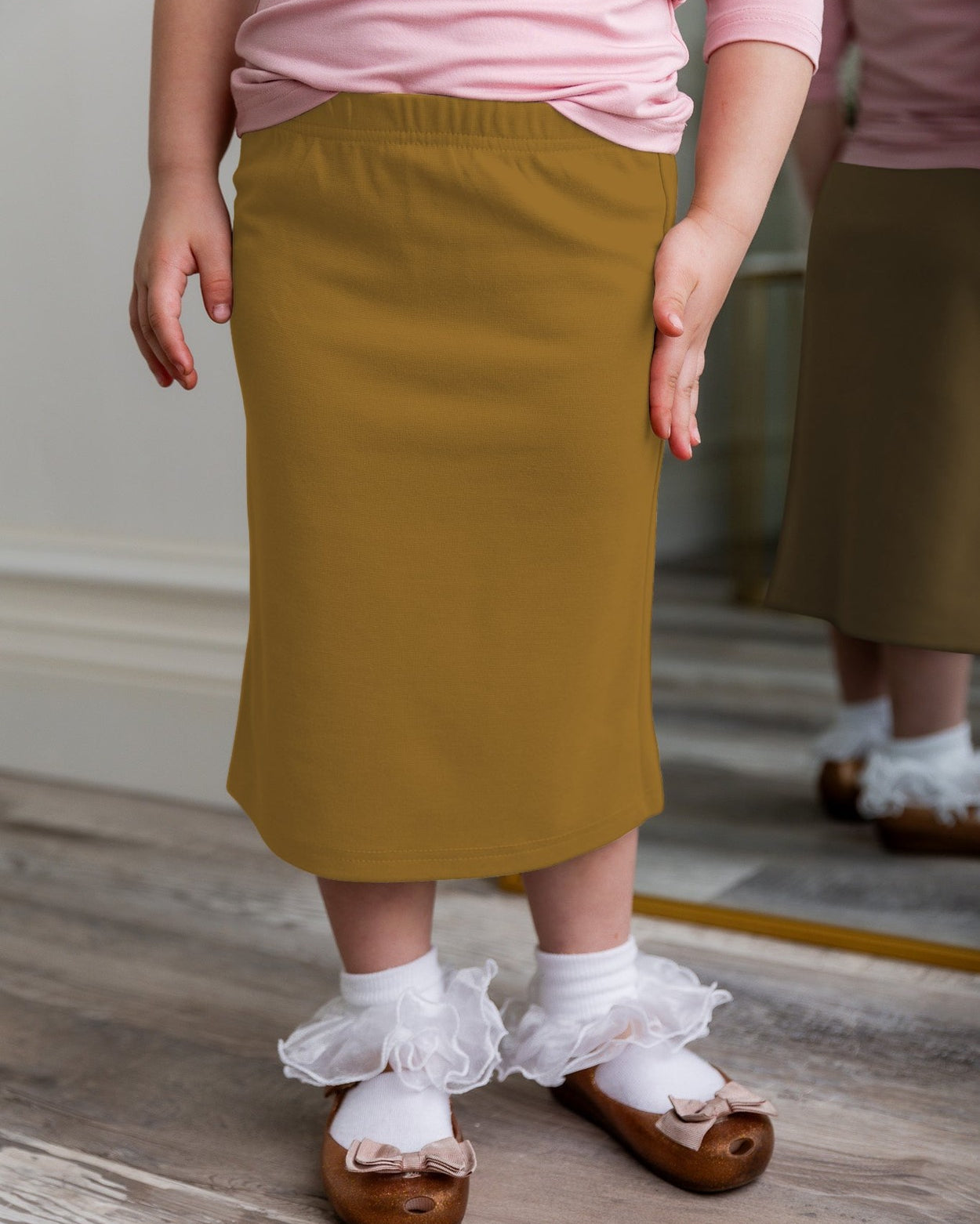 Girls' Classic Midi Skirt nuggles-clothing