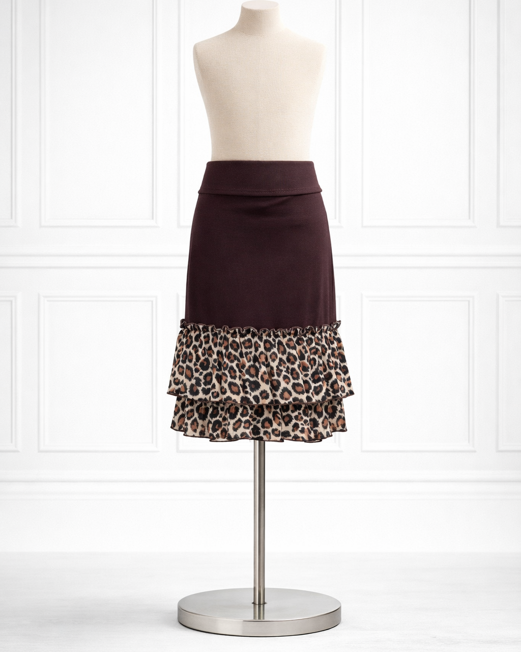 Girls' Erin Ruffle Slip in Trendy Leopard - Final Sale nuggles-clothing