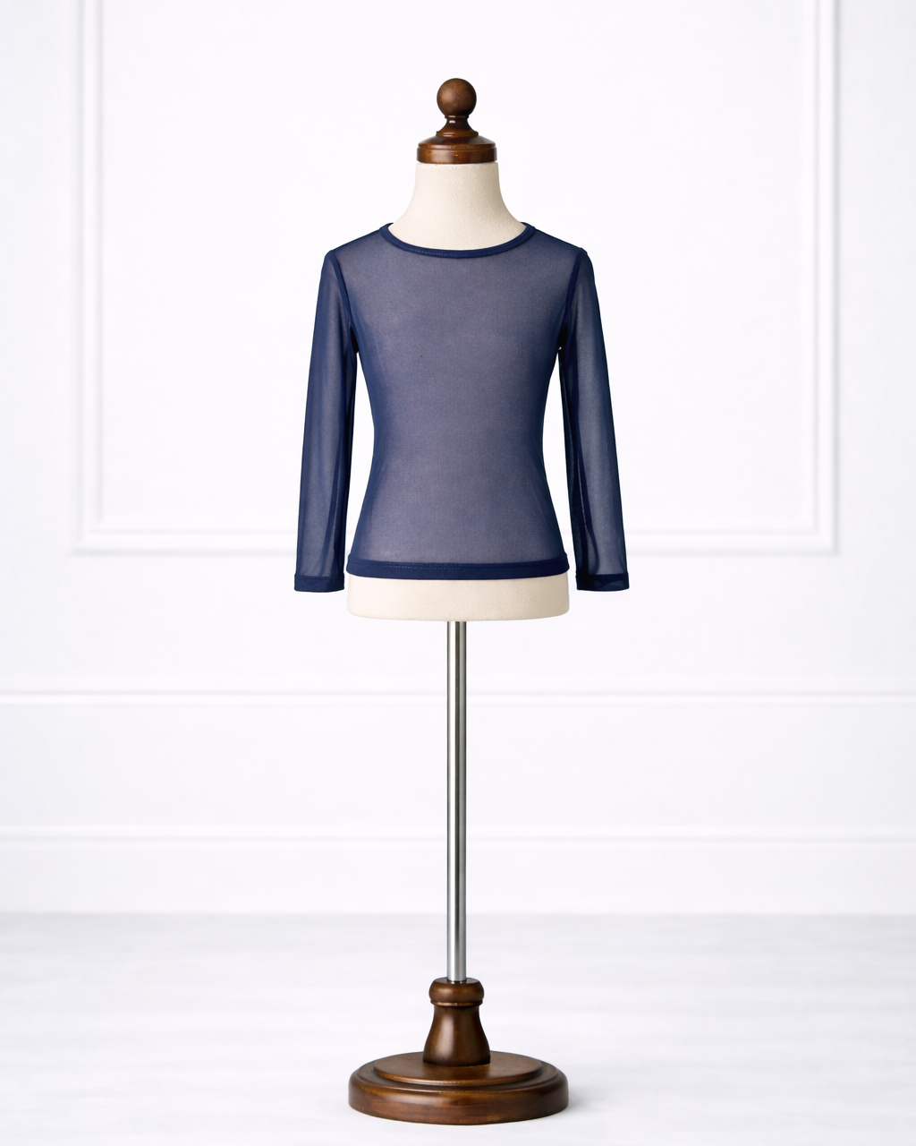 Girls' Mesh Tee in Navy - Final Sale nuggles-clothing