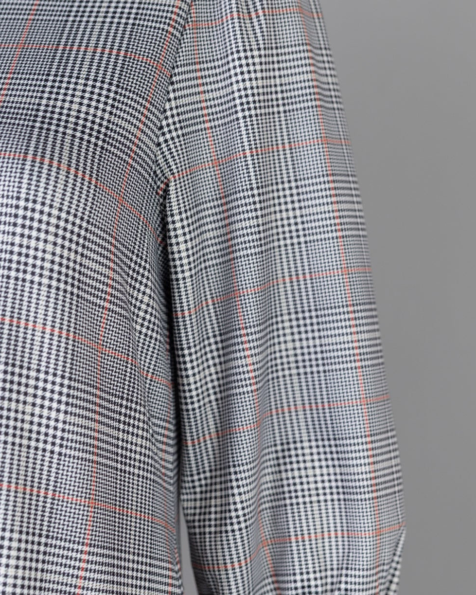 Nuggles® Patricia Midi Dress in Glen Plaid close up