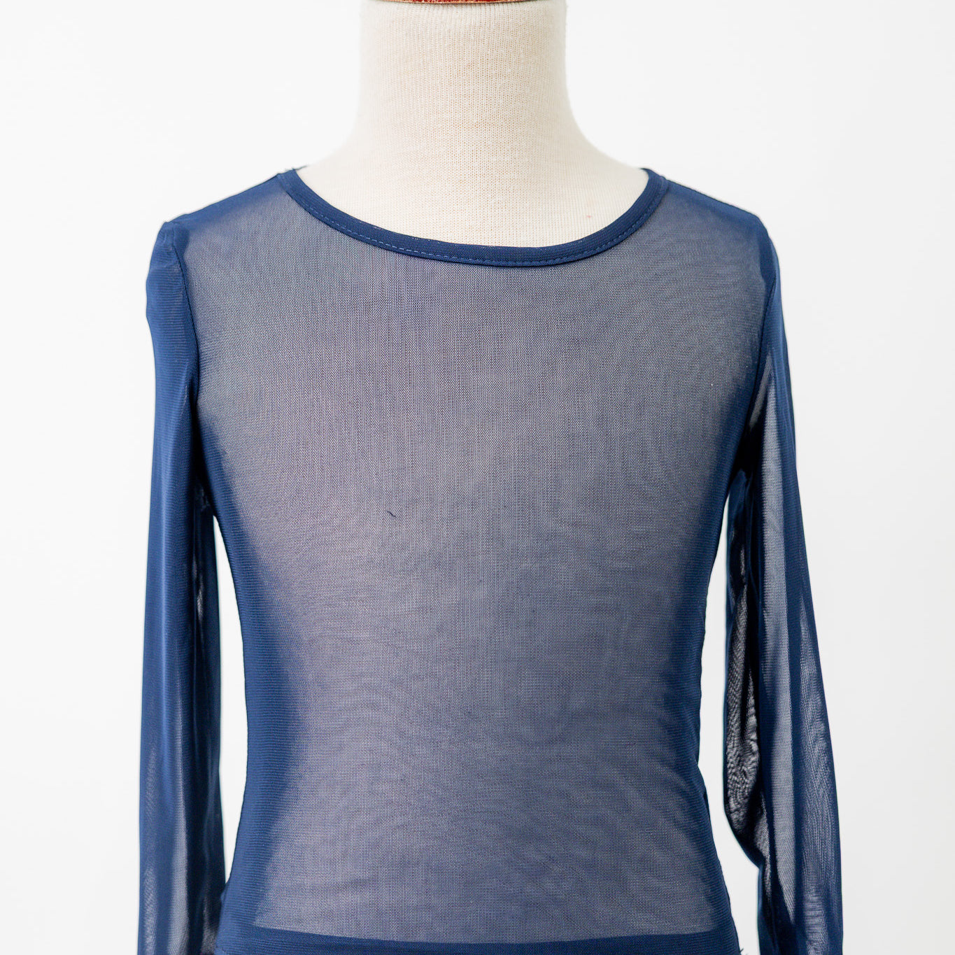 Lightweight modest mesh top for girls, breathable and perfect for layering