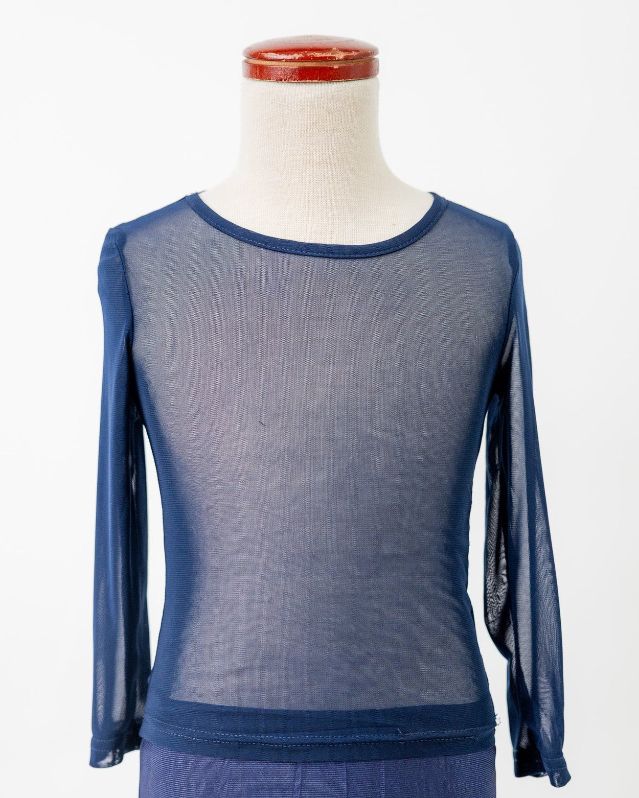 Girls' Mesh Tee in Navy - Final Sale nuggles-clothing