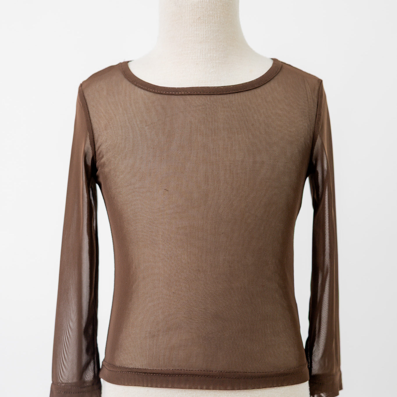 Lightweight modest mesh top for girls, breathable and perfect for layering