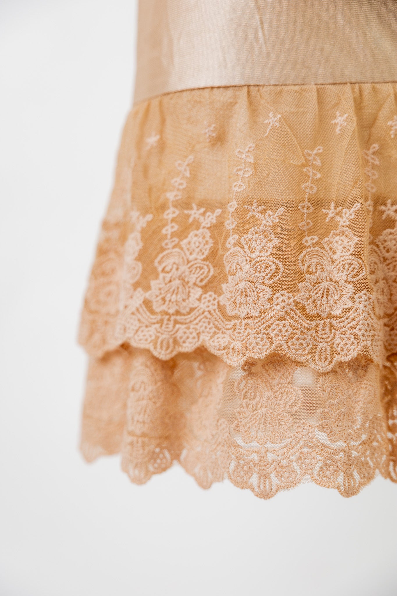 Nuggles® girls slip with lace hem for under dresses and skirts