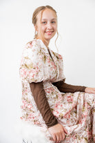 Mesh layering top for girls and women by Nuggles®, modest long sleeve underlayer.