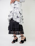 Nuggles® Lace Layering Slip with triple lace ruffle hem – modest slip for women