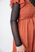 Mesh layering top for girls and women by Nuggles®, modest long sleeve underlayer.