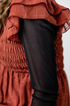 Mesh layering top for girls and women by Nuggles®, modest long sleeve underlayer.