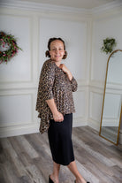 Norie Top by Nuggles® – modest women’s top with 3/4 sleeves and relaxed fit.