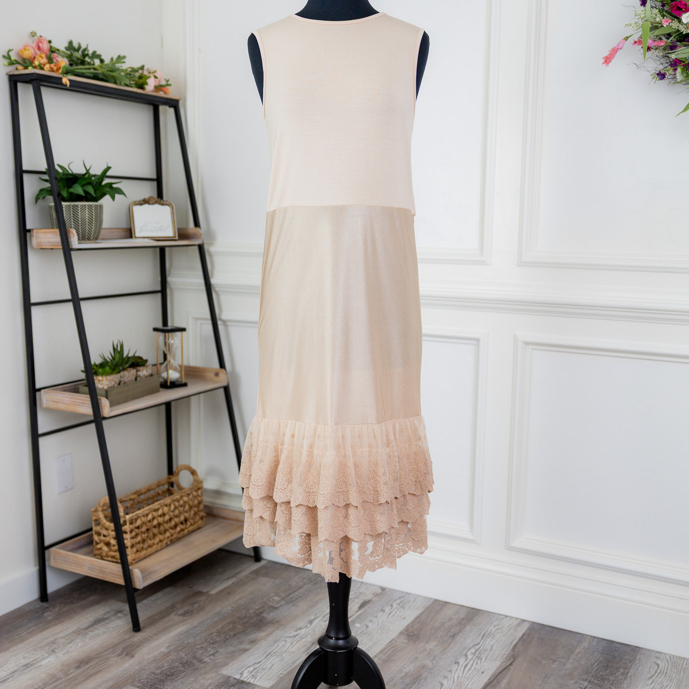 Modest tank slip dress for layering – soft, breathable, and versatile base layer for women’s outfits