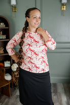 essential layering tee in prints, modest women's base layer by Nuggles®