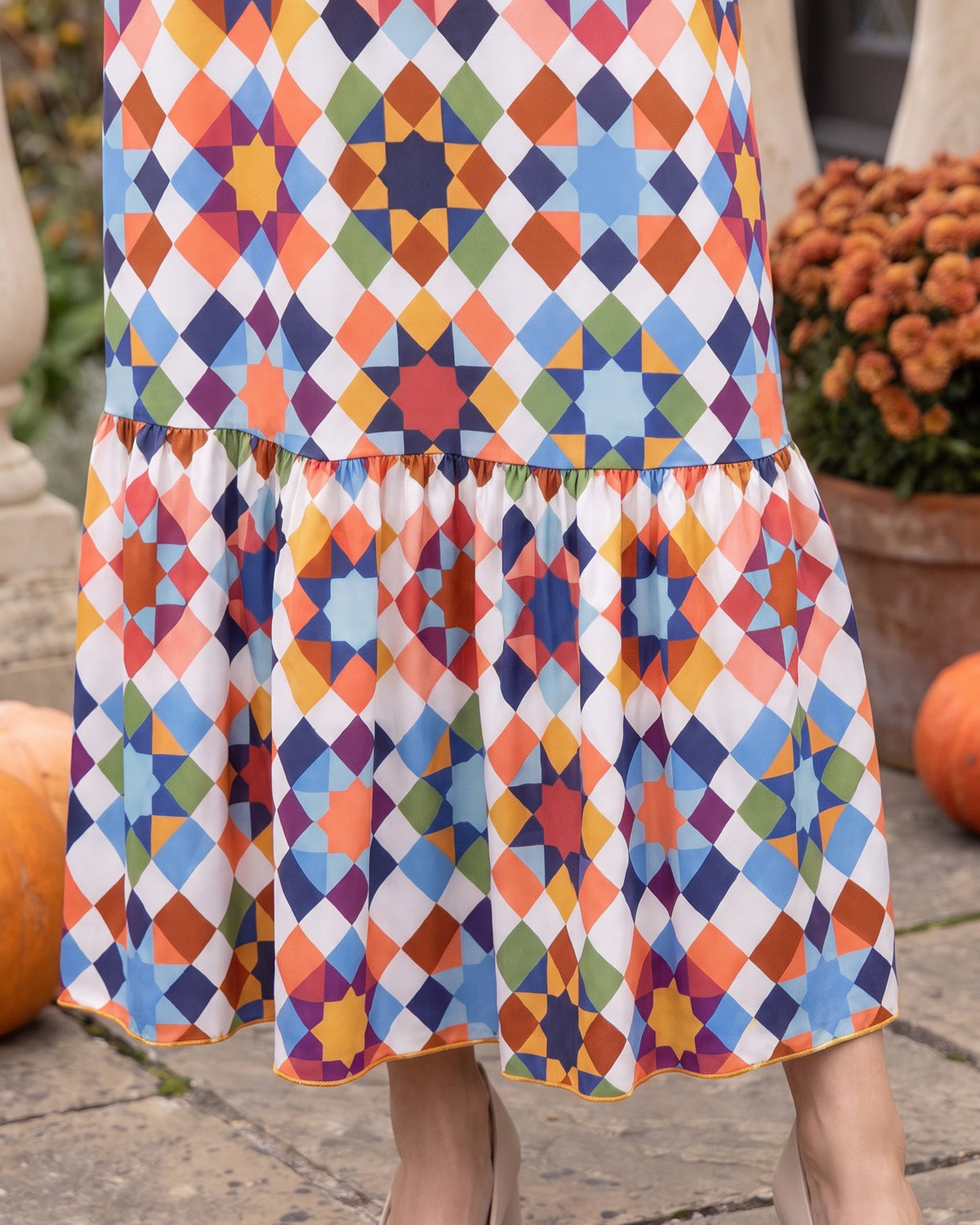 Model wearing Nuggles® Sage Skirt in Morning Star