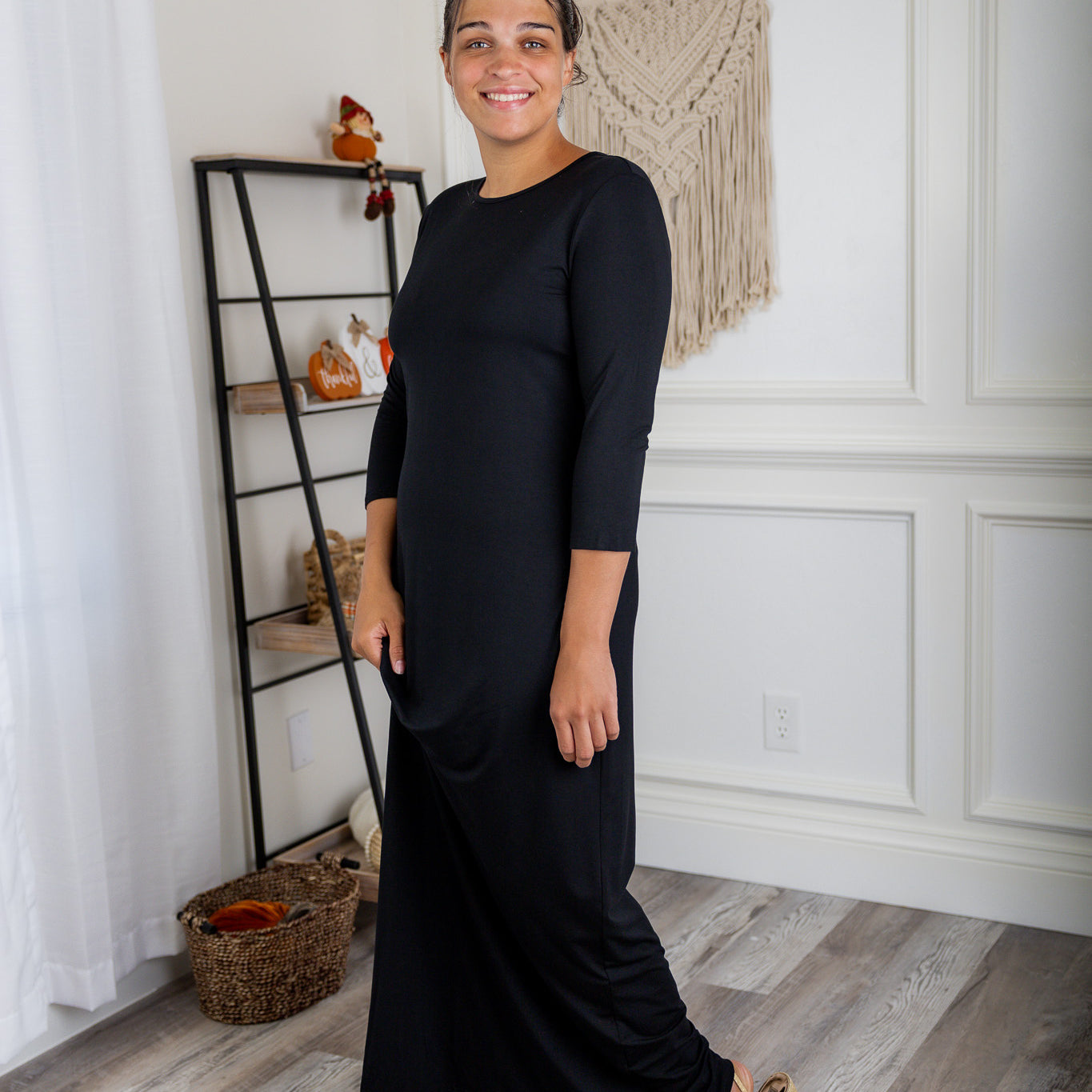 Nuggles® Maxi Layering Dress in soft cotton knit