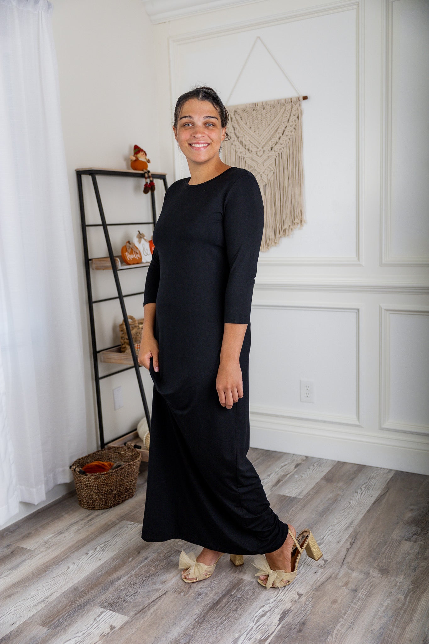 Nuggles® Maxi Layering Dress in soft cotton knit