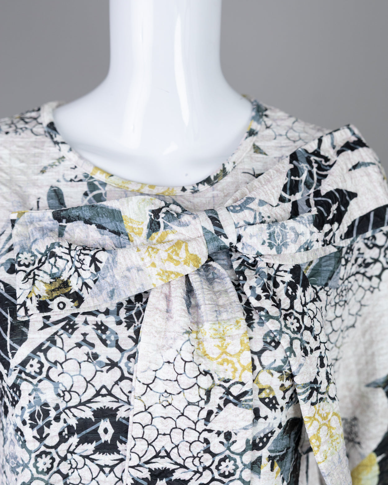 Nuggles Eleanor Top in Sketchbook, flattering A-line modest top in creative white sketchbook print