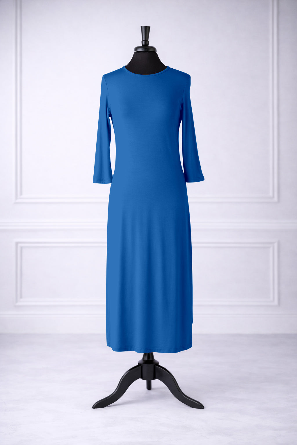 Front view of Nuggles® Original Midi Layering Dress in Lapiz Blue