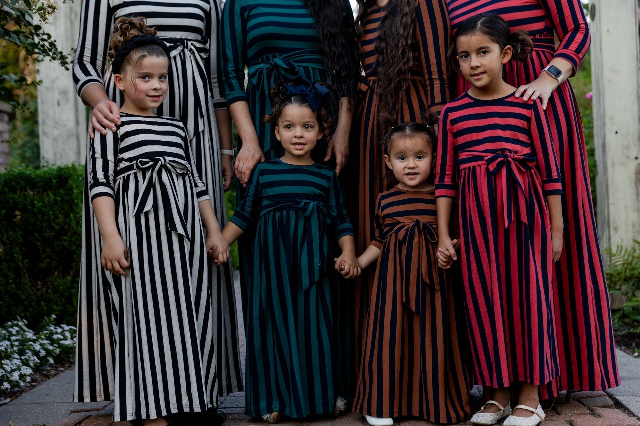 Adelia Dress in premium cotton with removable sash — perfect modest fall maxi by Nuggles®