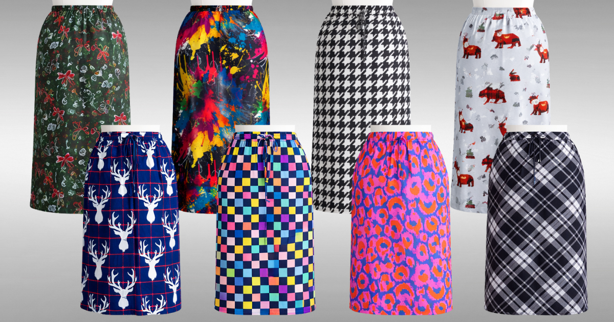 Our Sport Flex Skirt in 8 different prints and 2 different lengths
