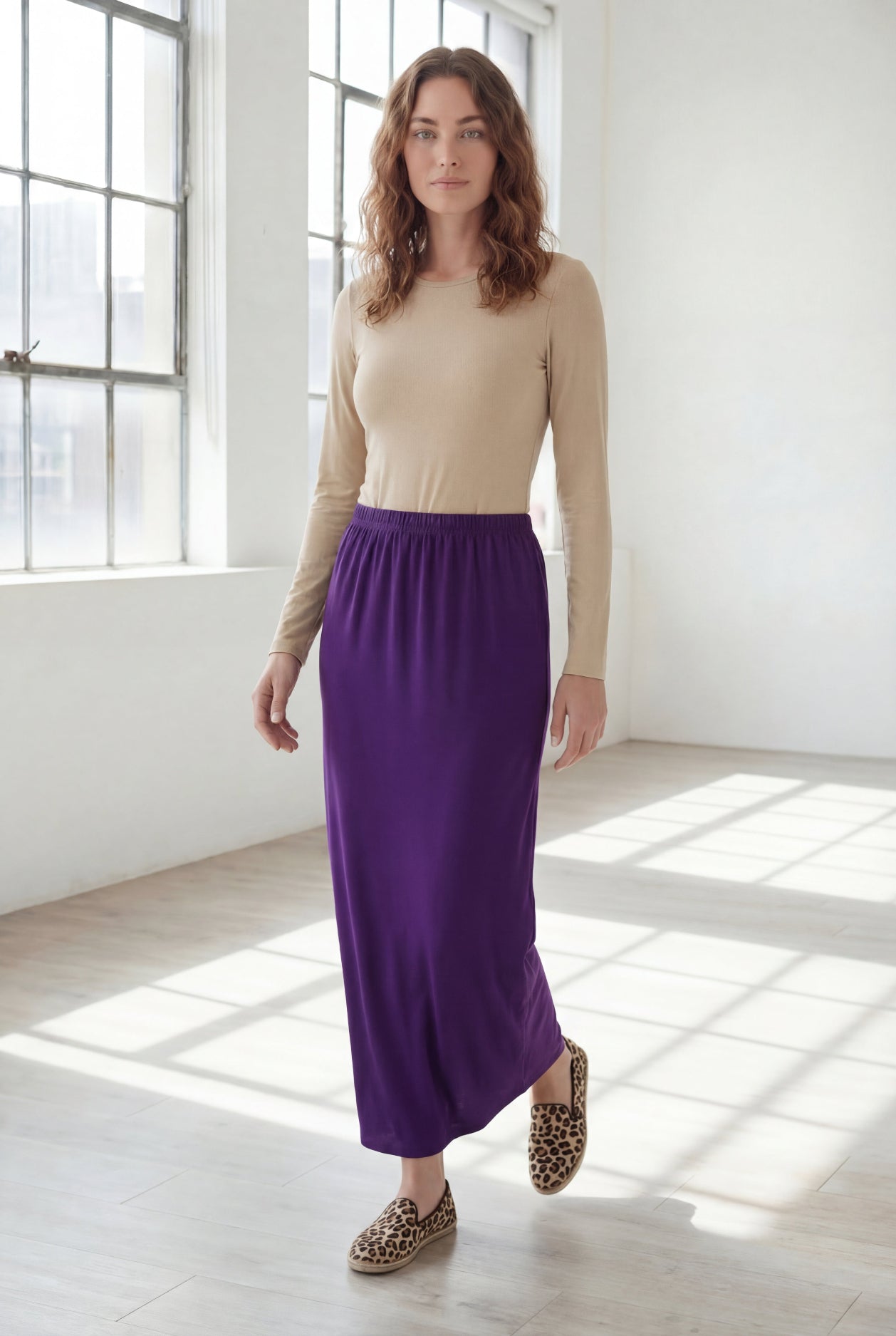 36" Classic Skirt in Rose