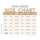 Mesh Dress size chart