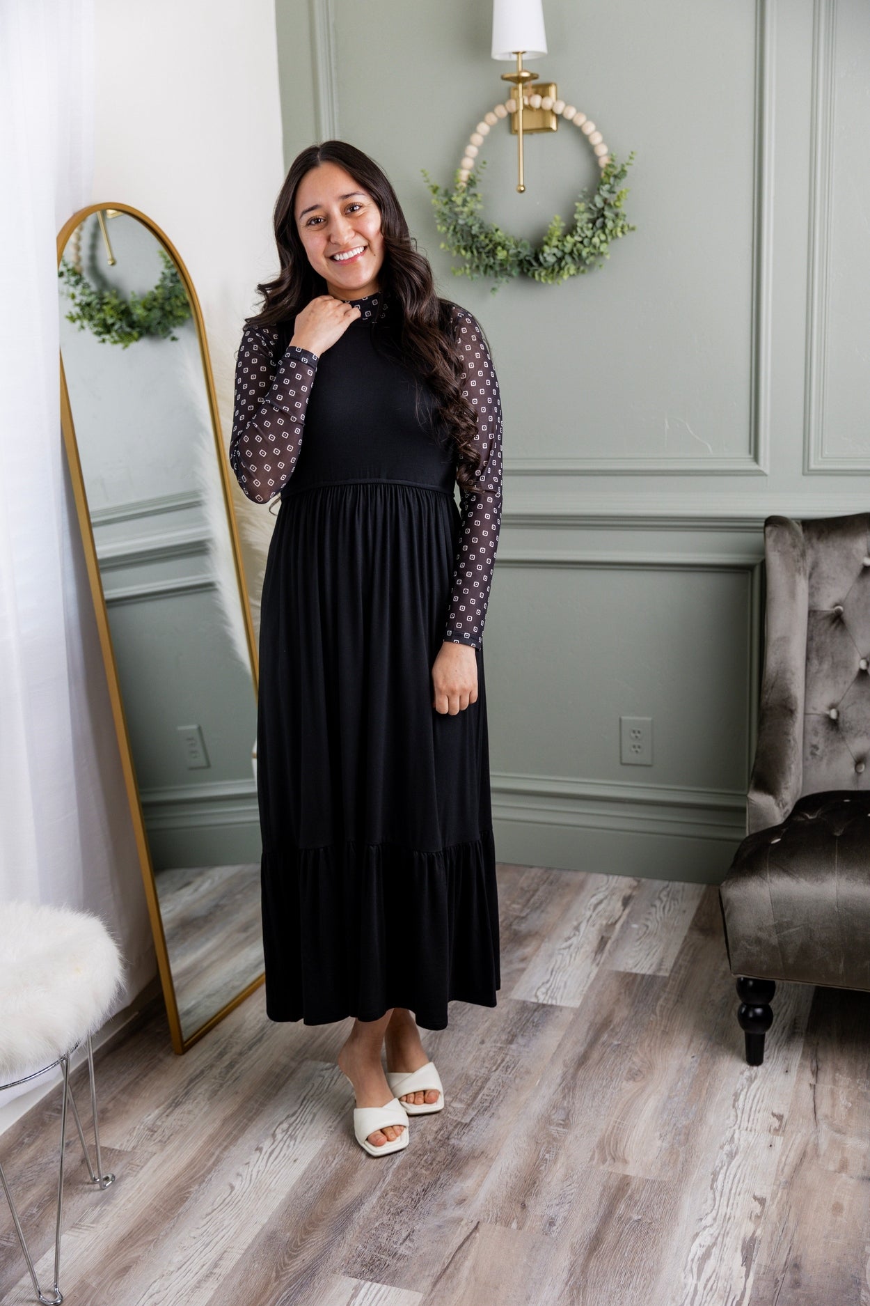Black Riley Dress | Sleeveless Modest Maxi with Pockets