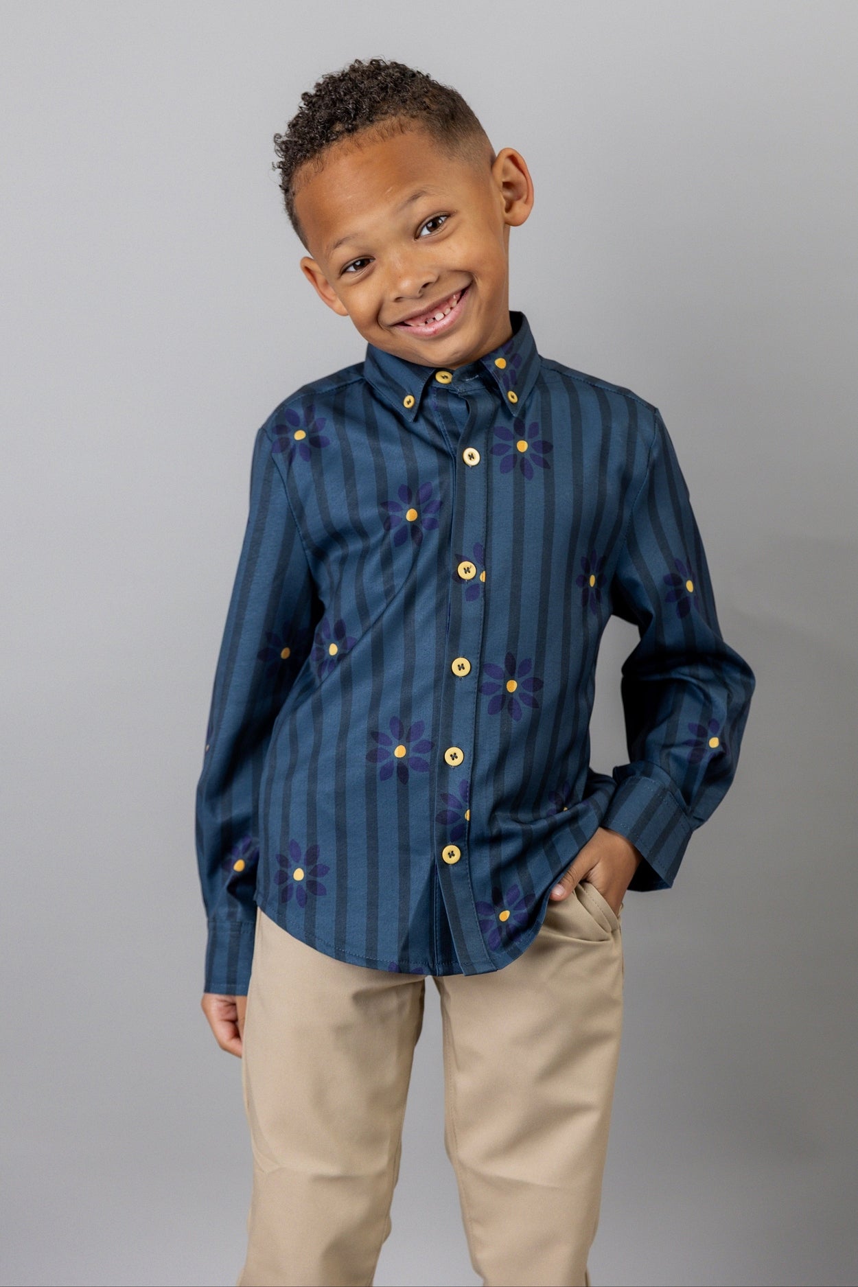 Boys' Button Down Shirt - Final Sale nuggles-clothing