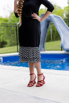 ruffle layering slip in girls and ladies in 27" solid with pretty prints