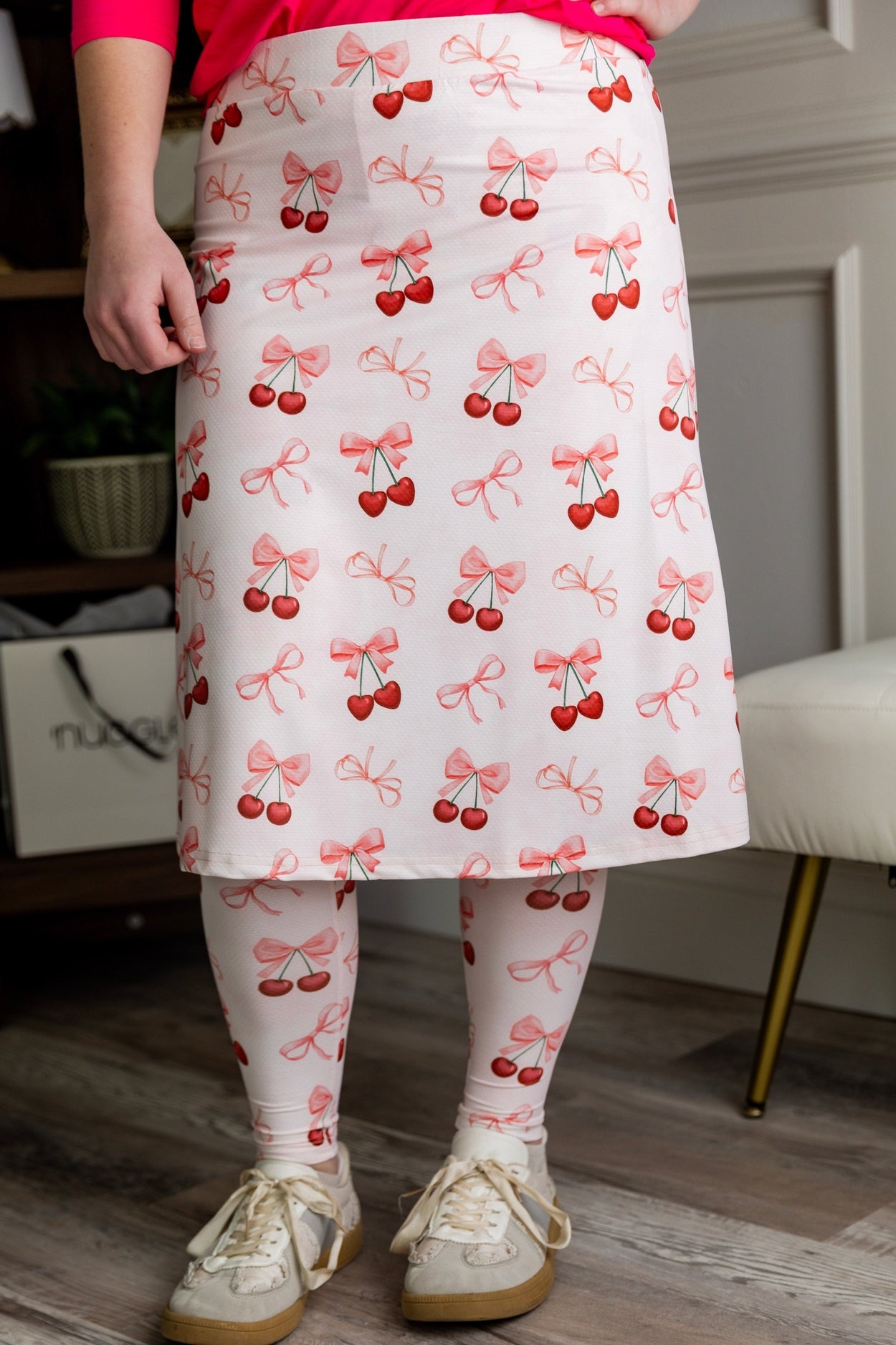 Tilly Sport Skirt in Cherry Sweet nuggles-clothing