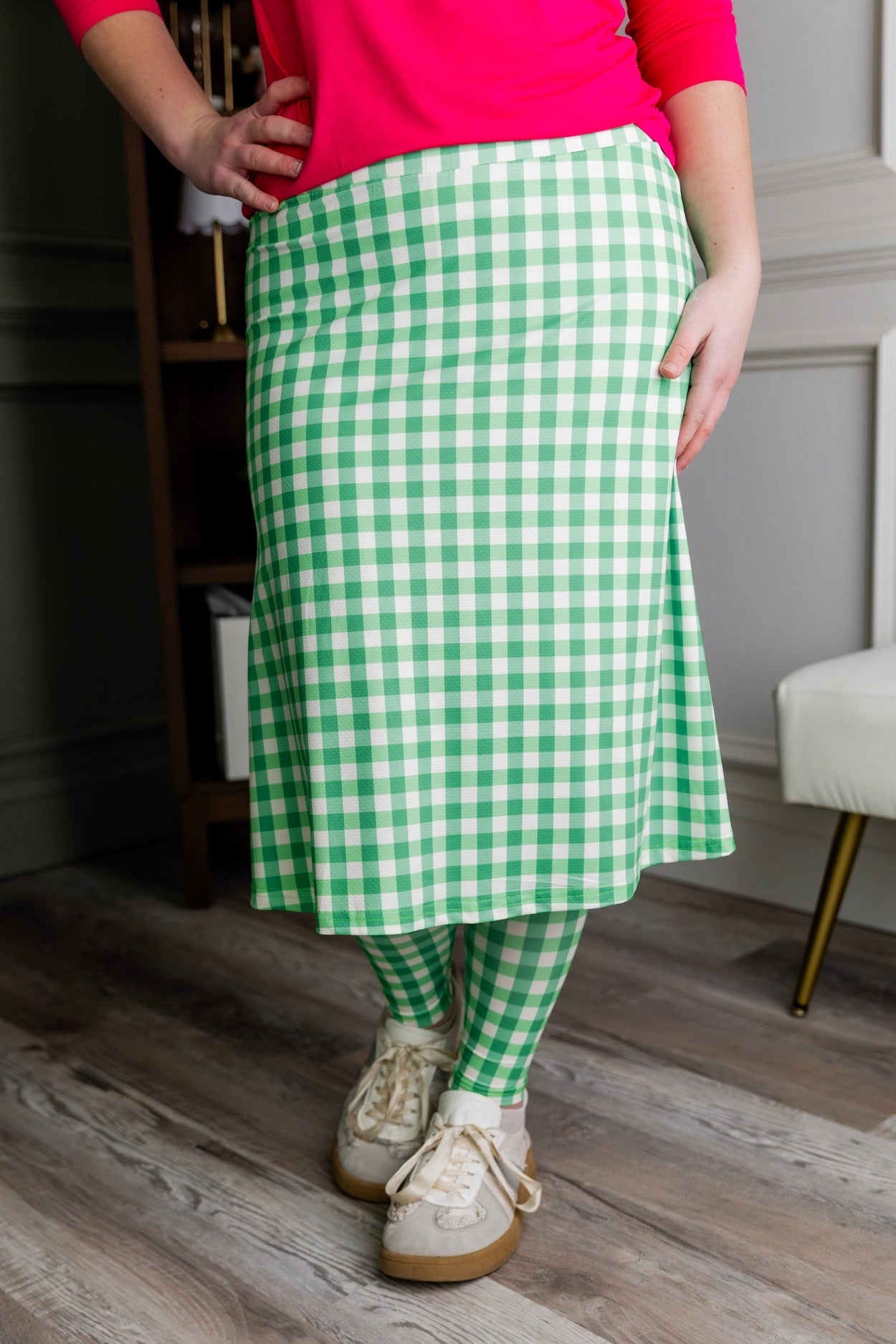 Tilly Sport Skirt in Meadow Check nuggles-clothing