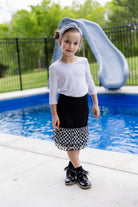ruffle layering slip in girls and ladies in 27" solid with pretty prints