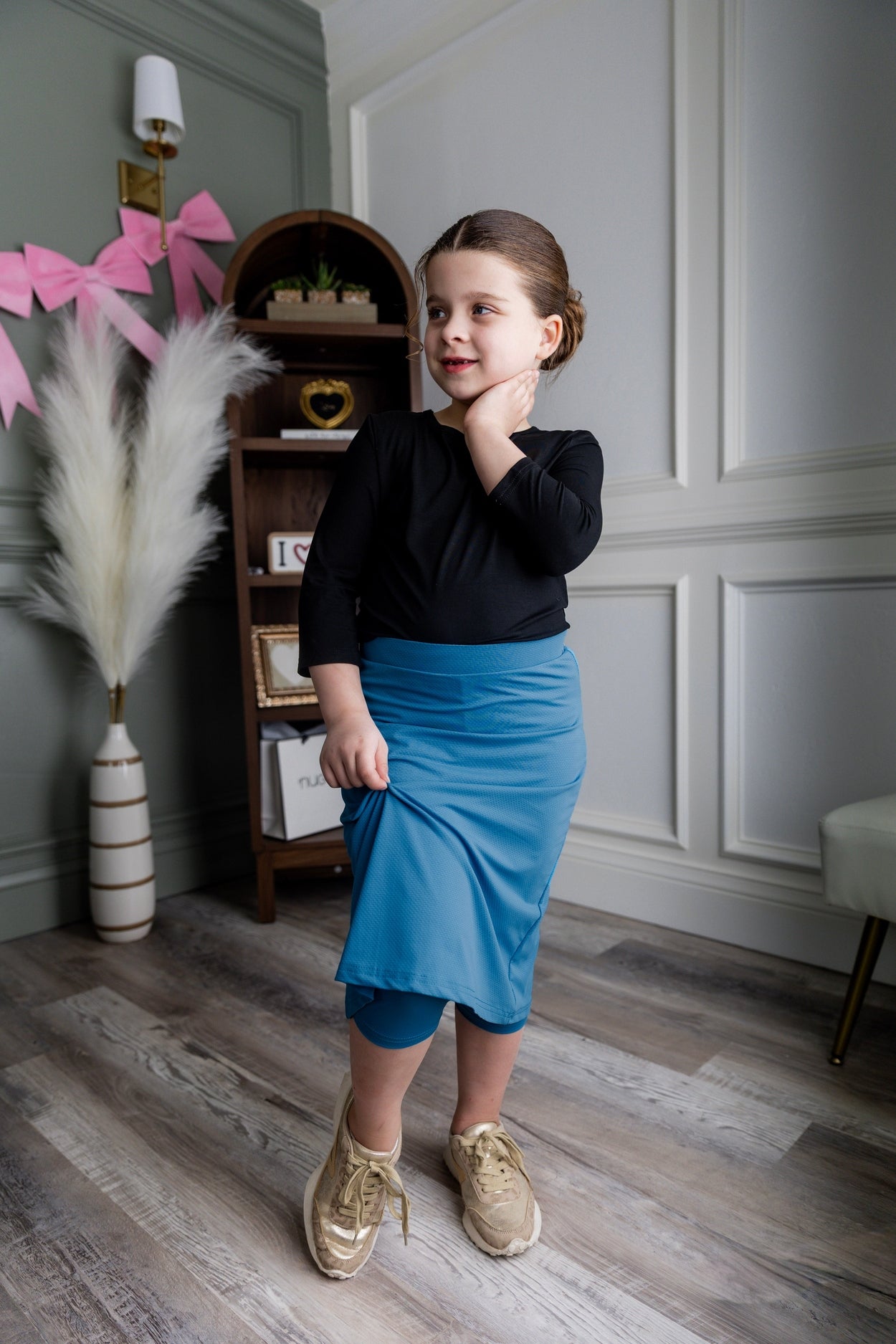 Girls' All-Sport Skirt in Turquoise nuggles-clothing