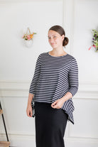  modest new norie top with pretty prints flowy