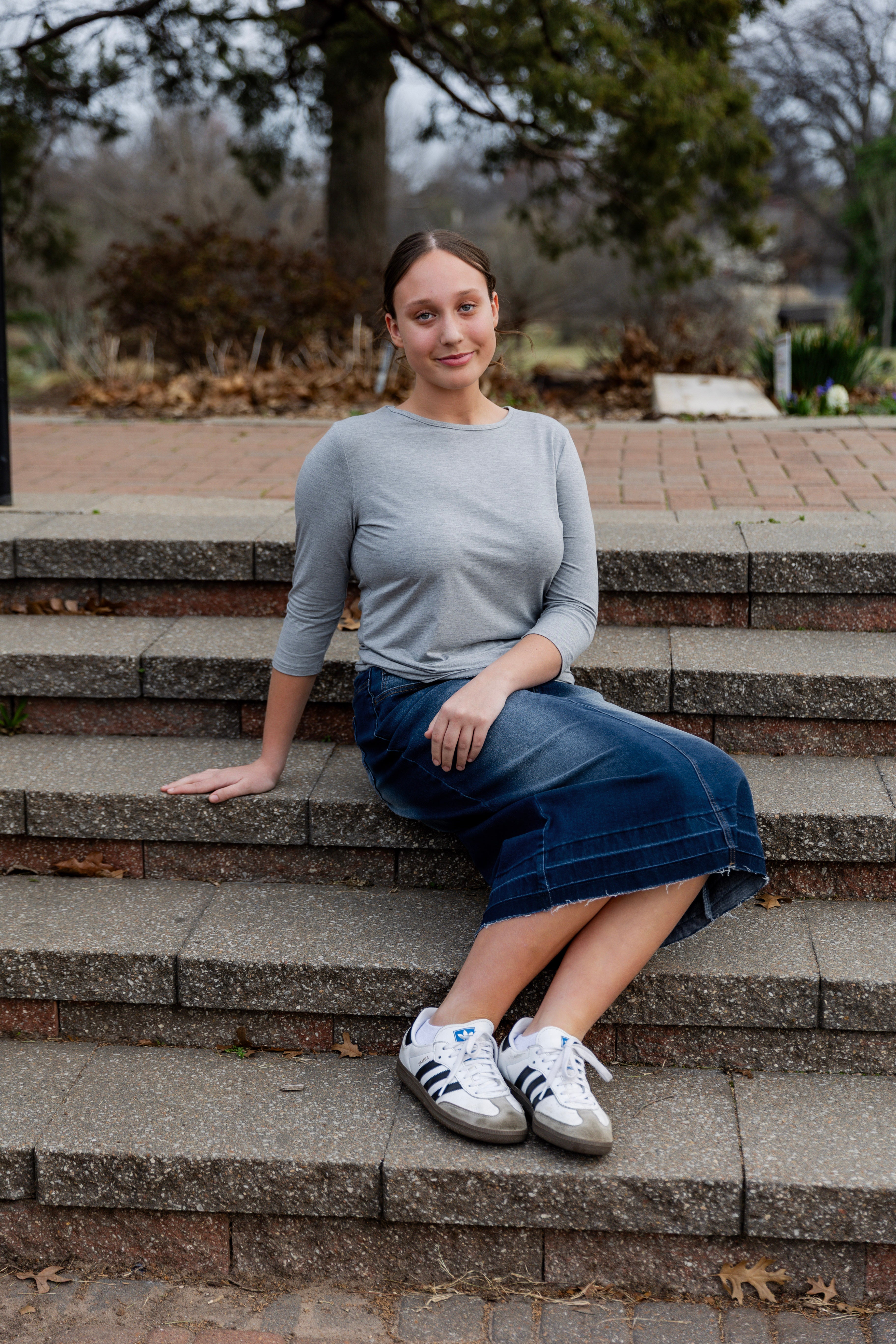modest denim skirts in 31" length 