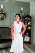 Model wearing Nuggles® Mesh Tee in Candy Apple Geo