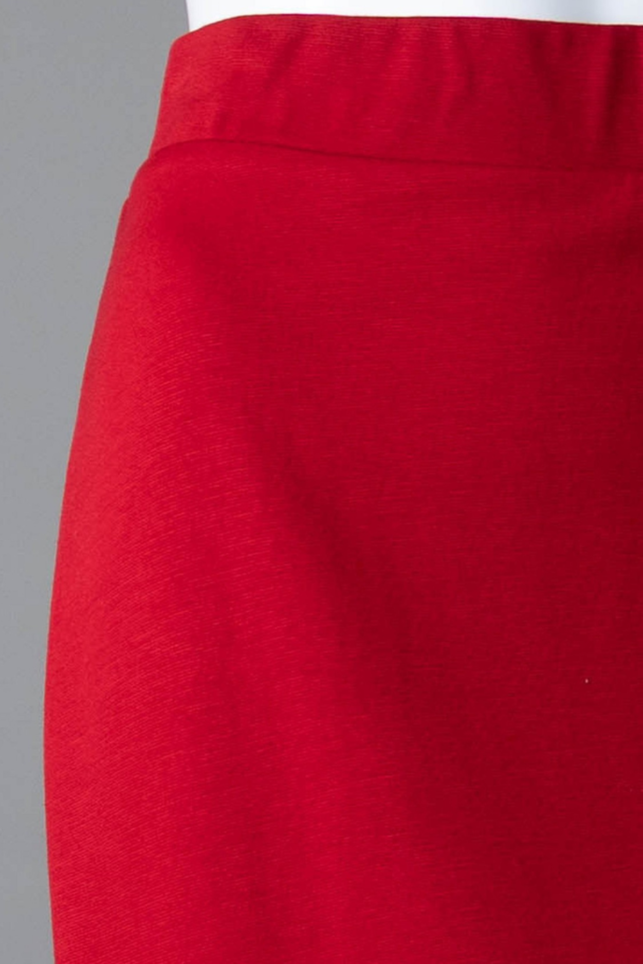 Model wearing Nuggles® 25" Relaxed Midi Skirt in Red