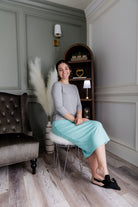 Nuggles® 27-inch classic skirt elastic waistband and straight silhouette