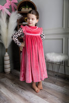 Model wearing Nuggles® Girls' Mesh Tee in Snow Leopard