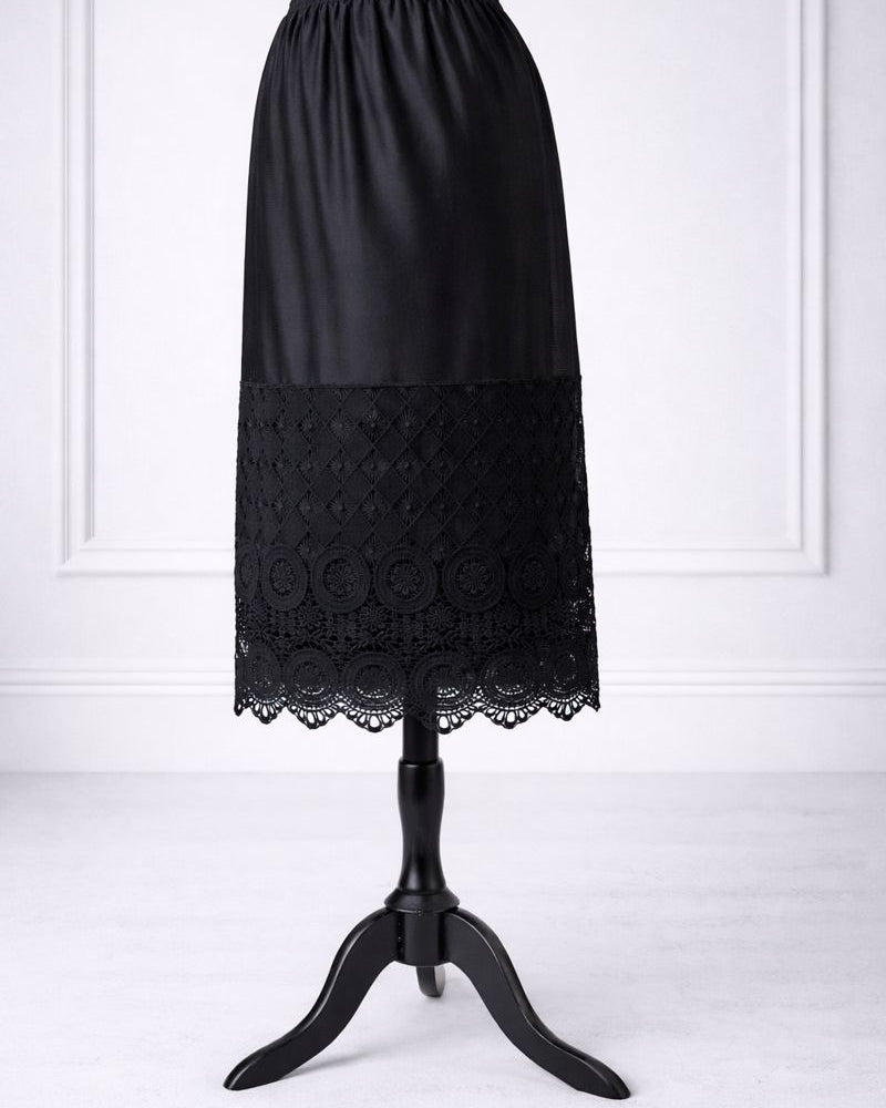 Modest Lace Slips for Layering Perfect Under Every Dress or Skirt 'NUGGLES Modest Lace Slips for Layering Perfect Under Every Dress or Skirt 'NUGGLES