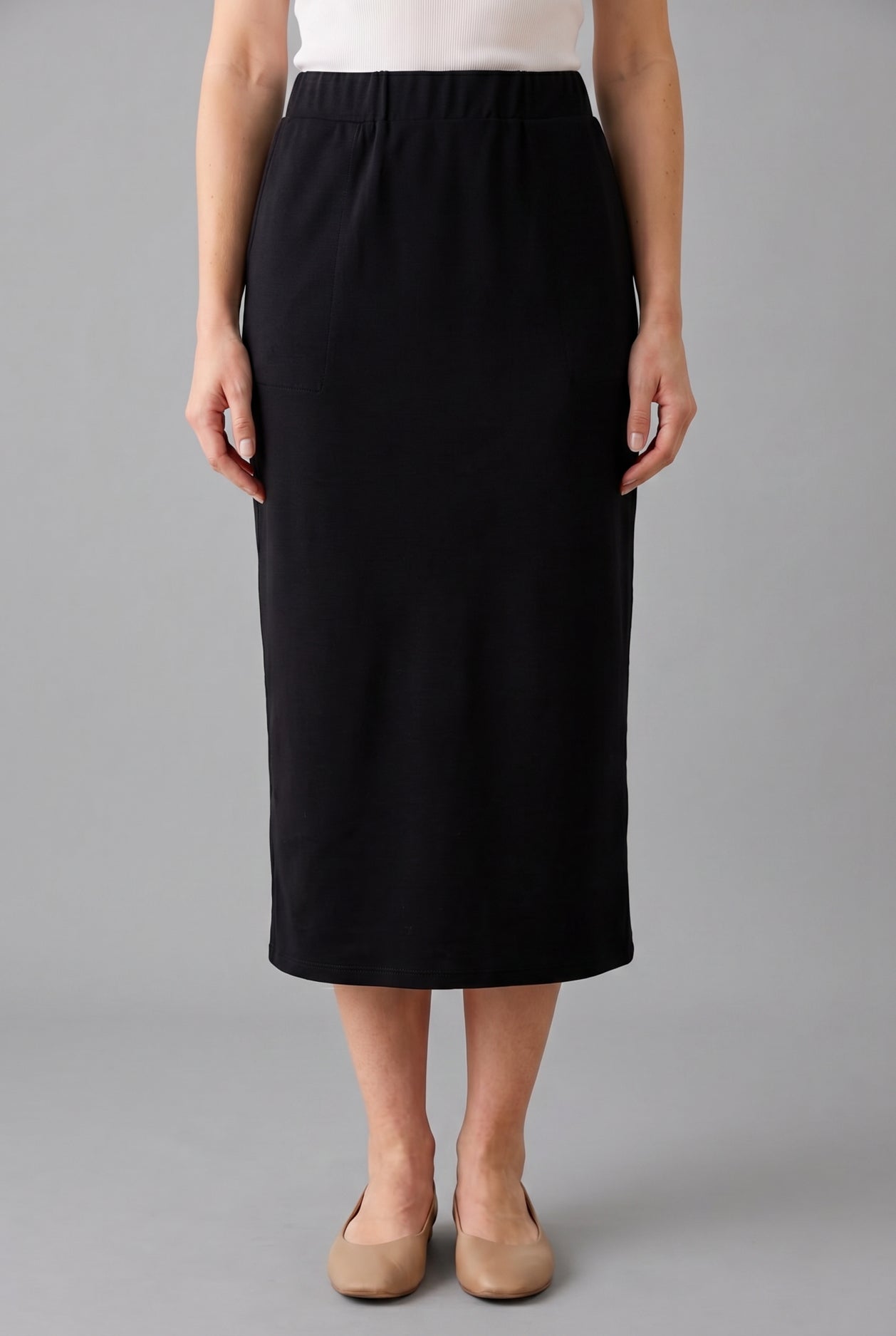 31" Pocket Classic Skirt in Black nuggles-clothing