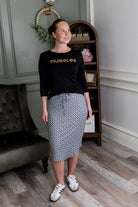 27" Drawstring Skirt in City Spotlights nuggles-clothing