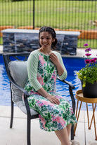 modest midi sport swim dress prints mommy and me 