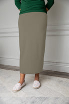 34" classic maxi skirt long modest nuggles
