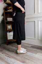 Model wearing Nuggles® 27" All-Sport Skirt in Black